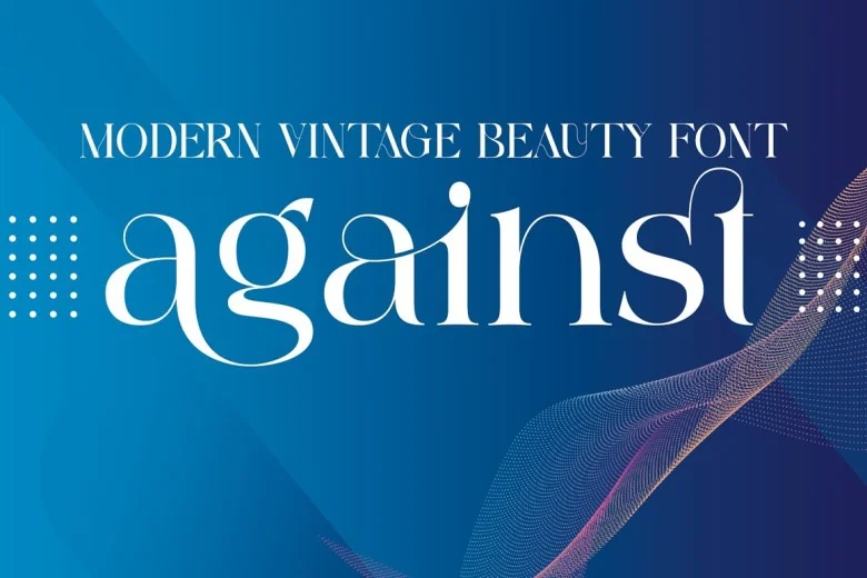 Against Sans Serif typeface preview for Typography, Web Design