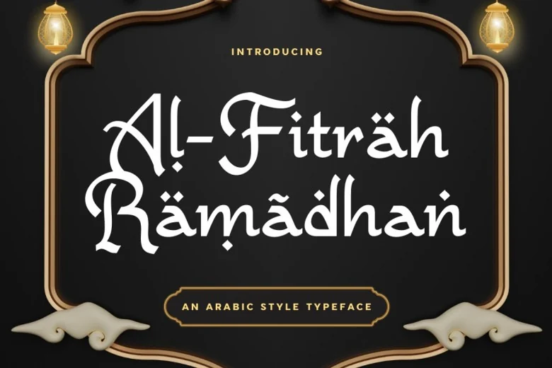 Al - Fitrah Ramadhan Sans Serif typeface preview for Typography, Web Design