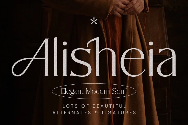 Alisheia Sans Serif typeface preview for Typography, Web Design