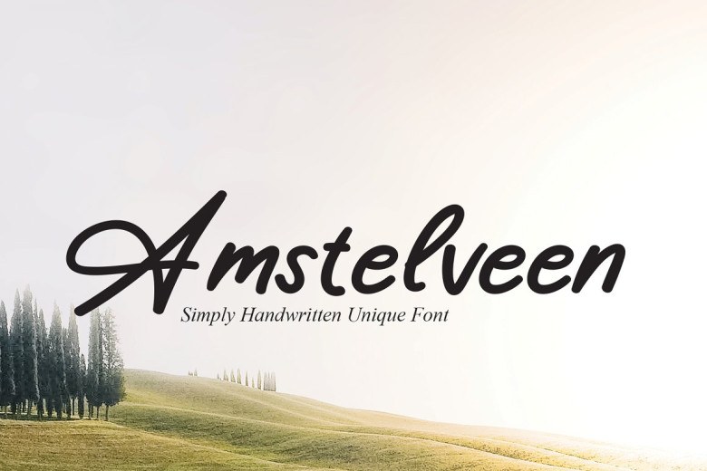 Amstelveen Sans Serif typeface preview for Typography, Web Design