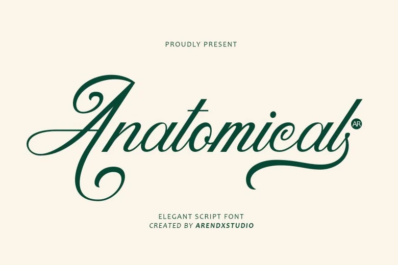 Anatomical Sans Serif typeface preview for Typography, Web Design