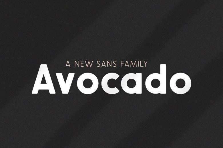 Avocado Sans Sans Serif typeface preview for Typography, Web Design
