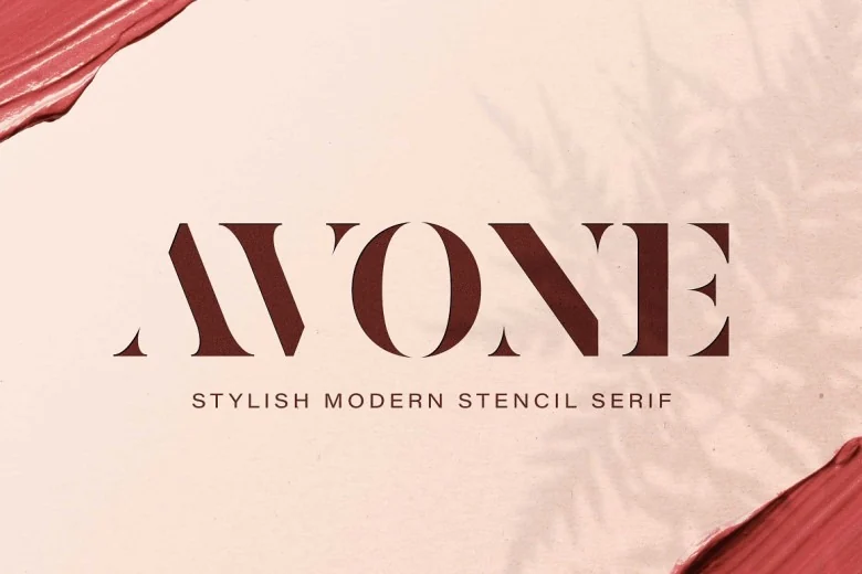 AVONE Sans Serif typeface preview for Typography, Web Design