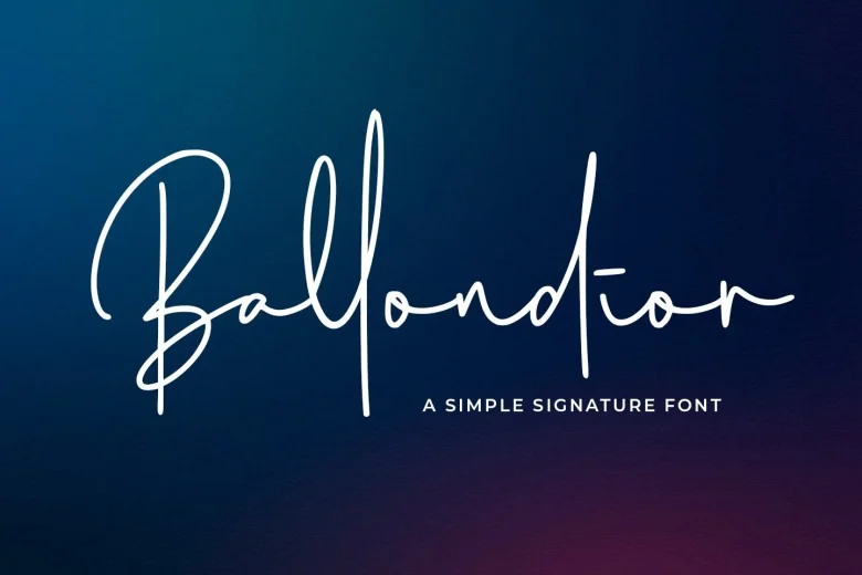 Ballondior Sans Serif typeface preview for Typography, Web Design
