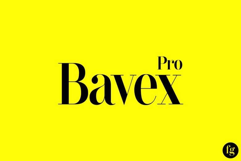 Bavex Sans Serif typeface preview for Typography, Web Design