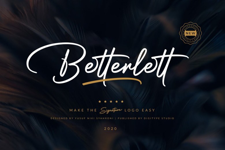 Betterlett Sans Serif typeface preview for Typography, Web Design