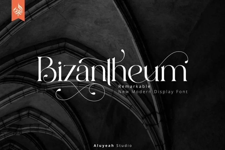 Bizantheum Sans Serif typeface preview for Typography, Web Design