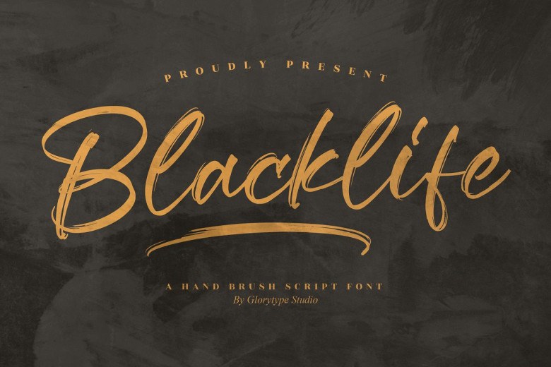 Blacklife Sans Serif typeface preview for Typography, Web Design