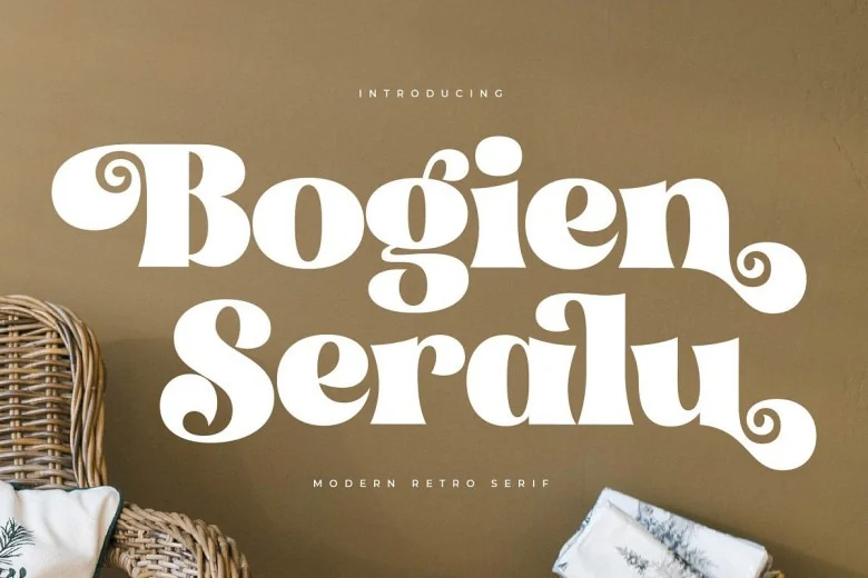 Bogien Seralu Sans Serif typeface preview for Typography, Web Design