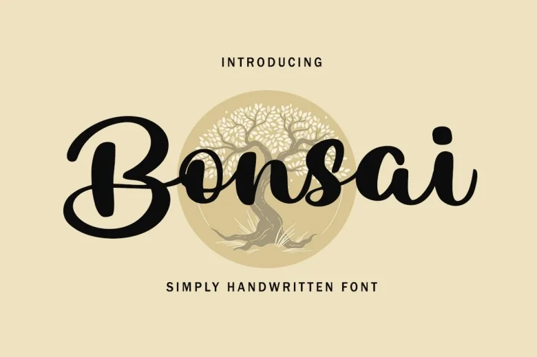 Bonsai Sans Serif typeface preview for Typography, Web Design