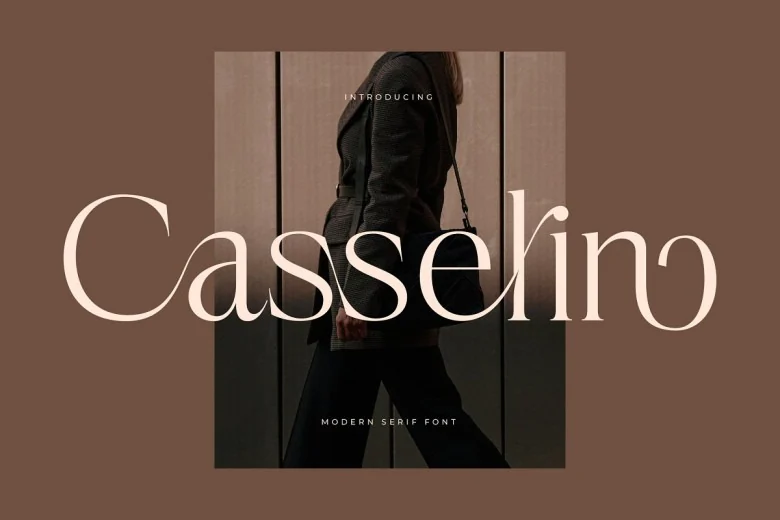 Casselin Sans Serif typeface preview for Typography, Web Design