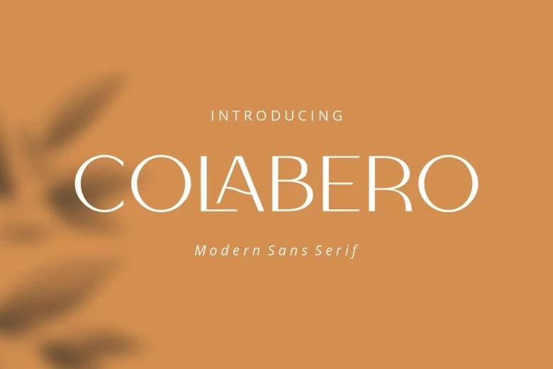 Colabero Sans Serif typeface preview for Typography, Web Design