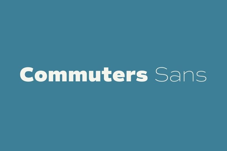 Commuters Sans Sans Serif typeface preview for Typography, Web Design