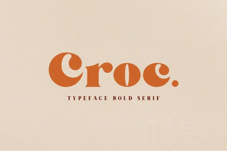 Croc Sans Serif typeface preview for Typography, Web Design