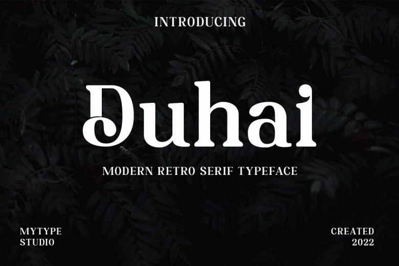 Duhai Sans Serif typeface preview for Typography, Web Design