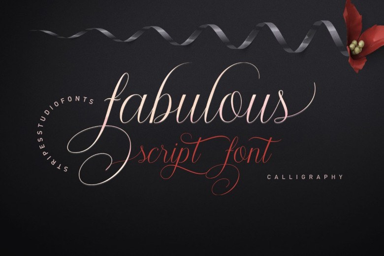 Fabulous Script Sans Serif typeface preview for Typography, Web Design