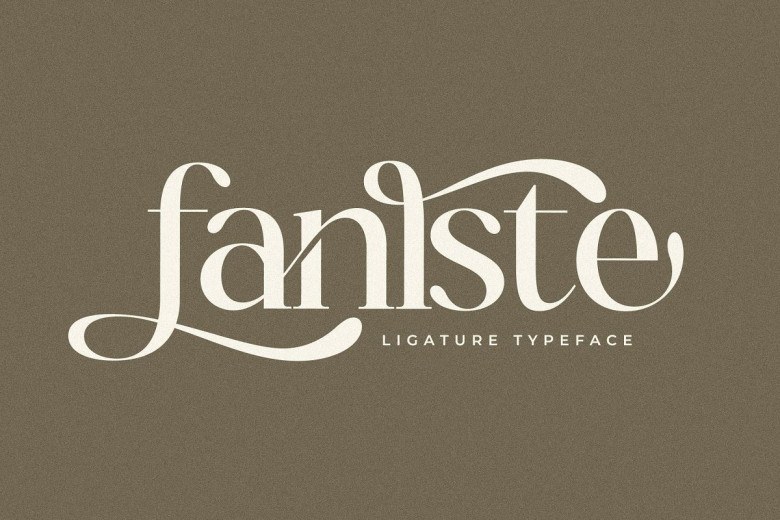 Fanlste Sans Serif typeface preview for Typography, Web Design