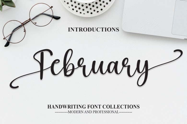 February Sans Serif typeface preview for Typography, Web Design