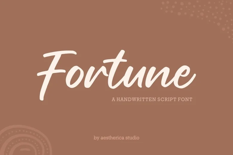 Fortune Sans Serif typeface preview for Typography, Web Design