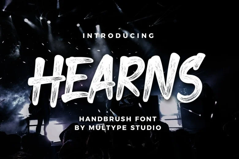 Hearns Sans Serif typeface preview for Typography, Web Design