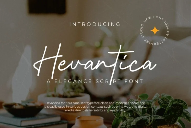 Hevantica Sans Serif typeface preview for Typography, Web Design