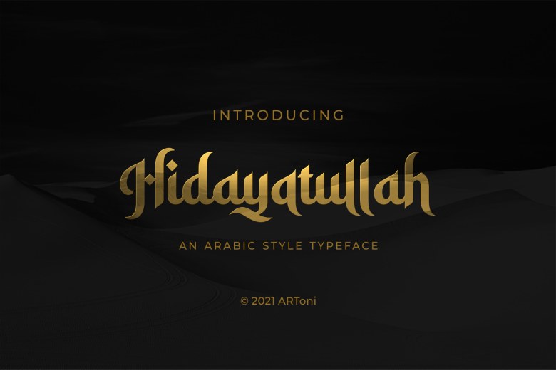 Hidayatullah Sans Serif typeface preview for Typography, Web Design
