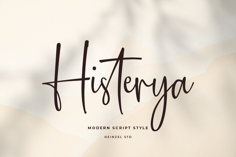 Histerya Sans Serif typeface preview for Typography, Web Design
