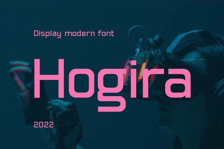 Hogira Sans Serif typeface preview for Typography, Web Design