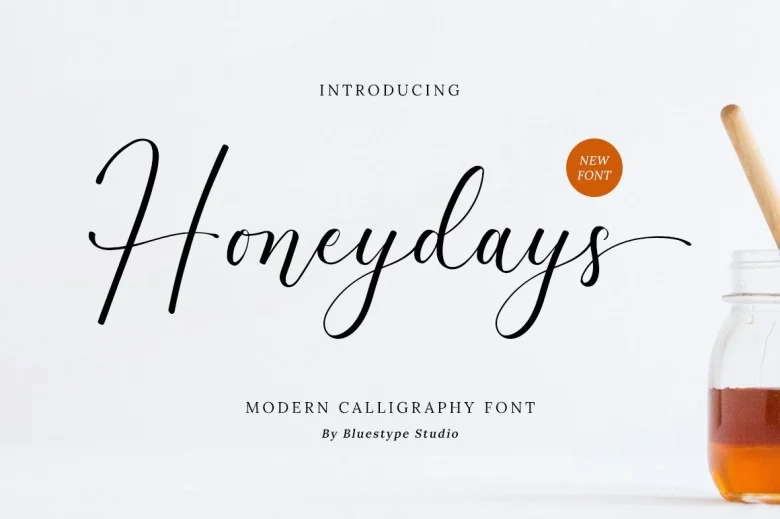 Honeydays Sans Serif typeface preview for Typography, Web Design