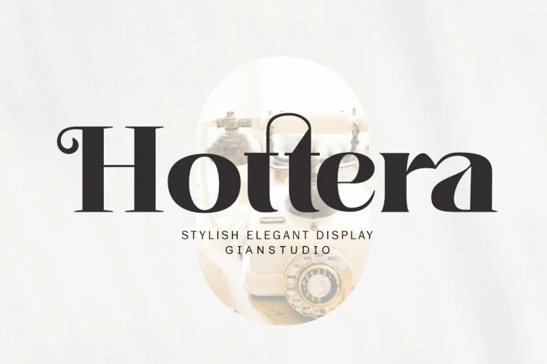 Hottera Sans Serif typeface preview for Typography, Web Design