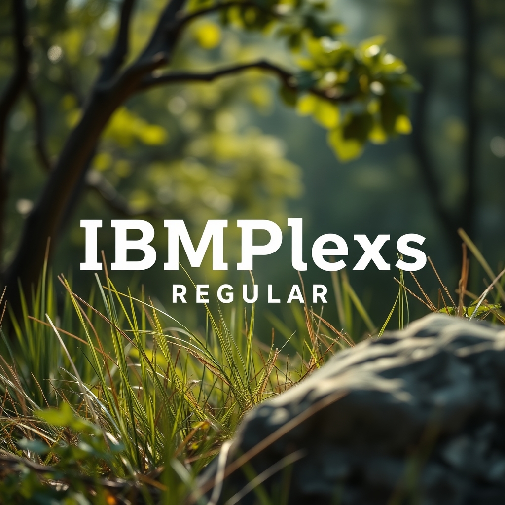 IBM Plex Sans Display typeface preview for Branding, Poster Design, Editorial Design, Advertising