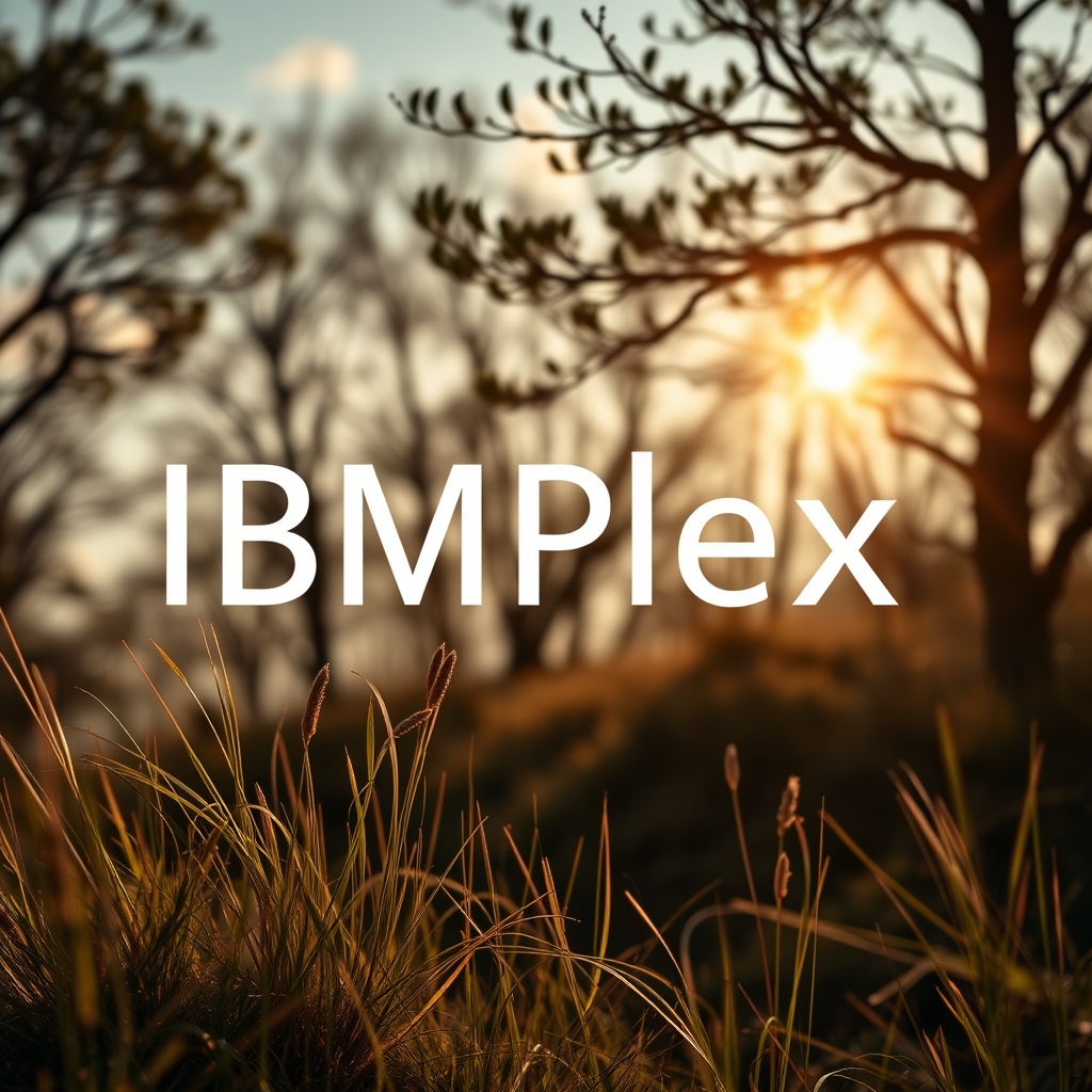 IBM Plex Sans Display typeface preview for Branding, Poster Design, Editorial Design, Advertising