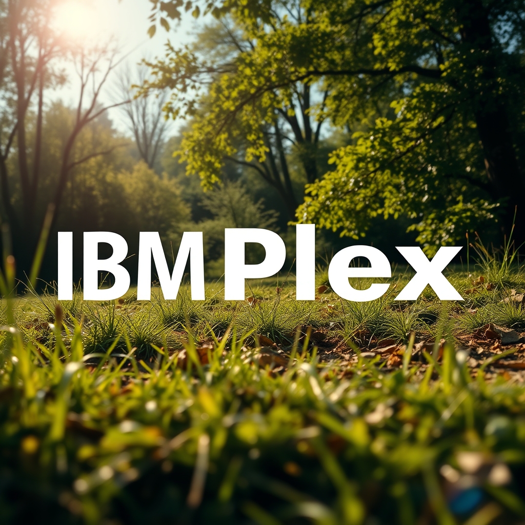IBM Plex Sans Display typeface preview for Branding, Poster Design, Editorial Design, Advertising