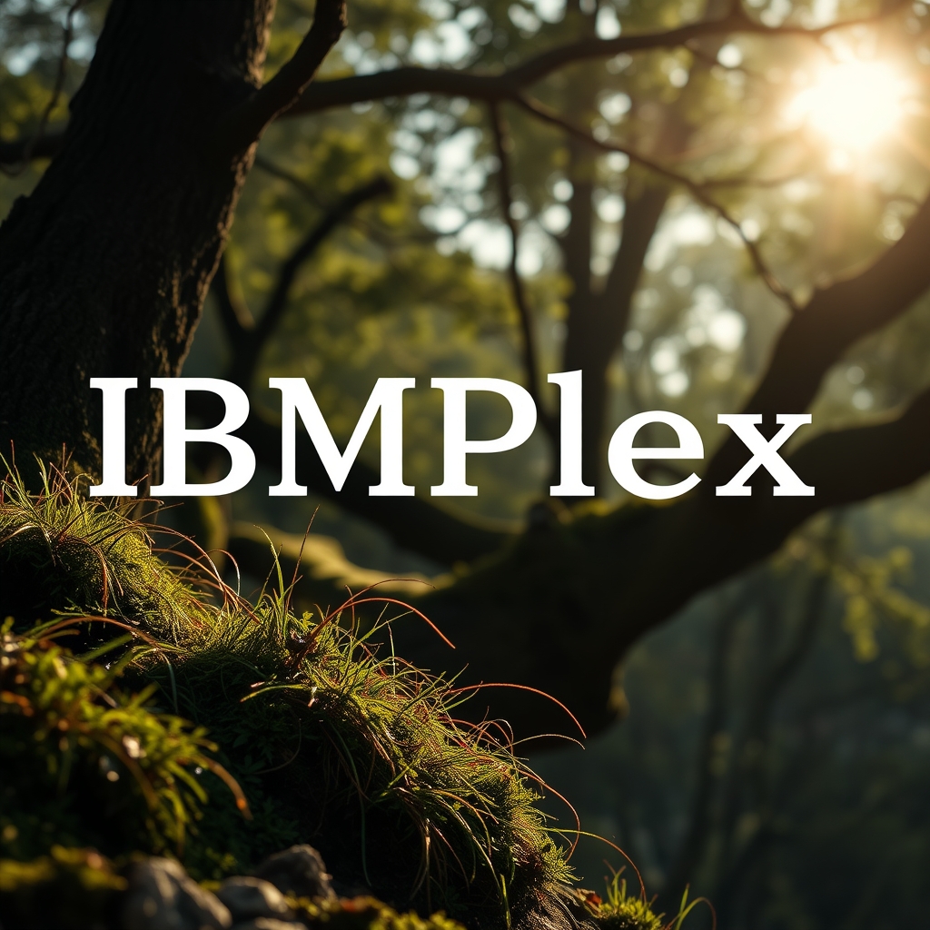 IBM Plex Sans Display typeface preview for Branding, Poster Design, Editorial Design, Advertising