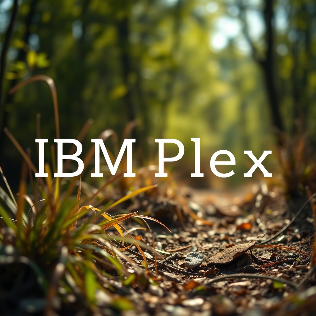 IBM Plex Sans Display typeface preview for Branding, Poster Design, Editorial Design, Advertising