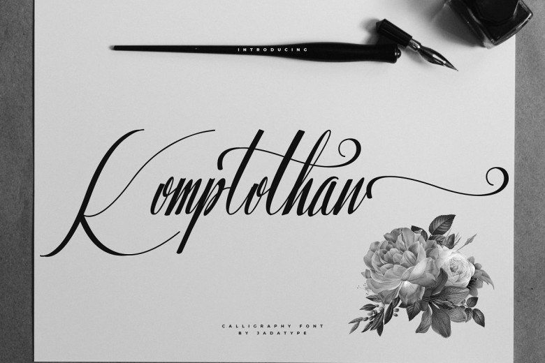 Komplothan Sans Serif typeface preview for Typography, Web Design