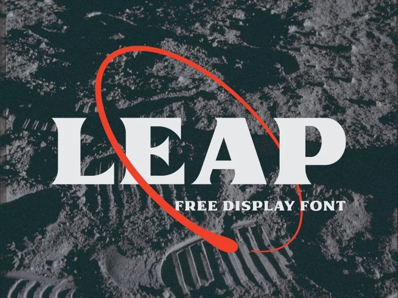 Leap Sans Serif typeface preview for Typography, Web Design