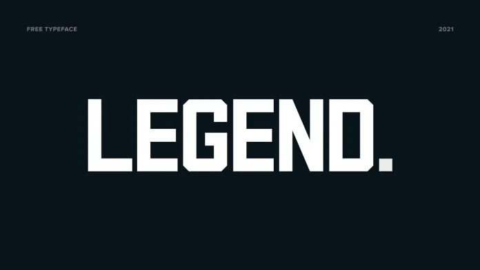 Legend Sans Serif typeface preview for Typography, Web Design