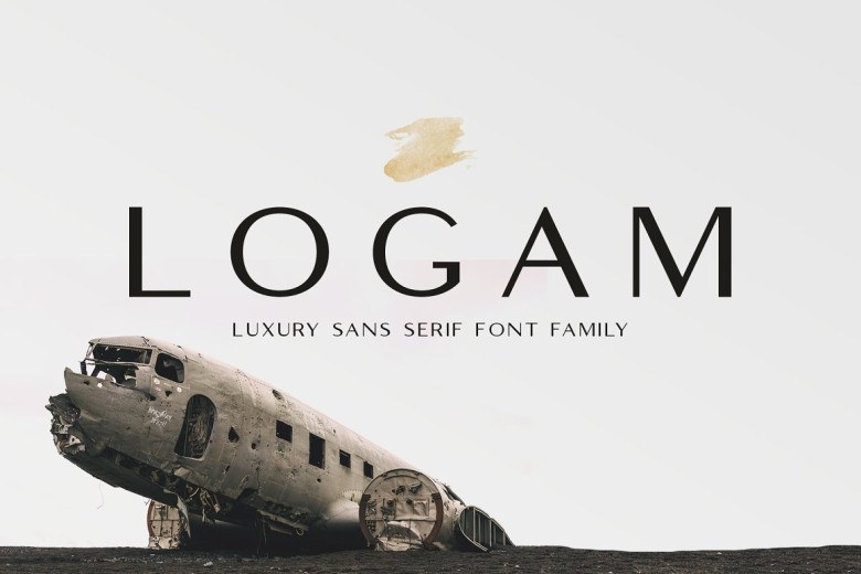 Logam Sans Serif typeface preview for Typography, Web Design