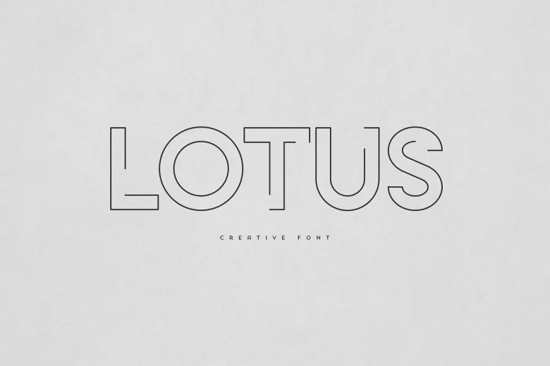 Lotus Sans Serif typeface preview for Typography, Web Design