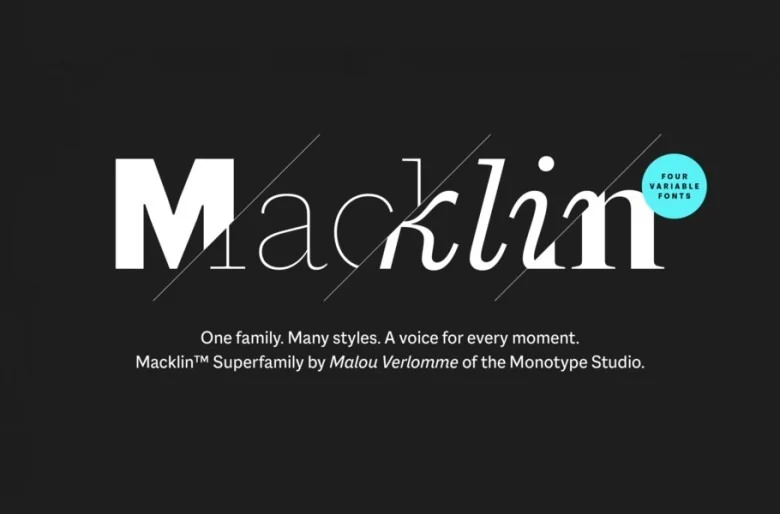 Macklin Sans Serif typeface preview for Typography, Web Design