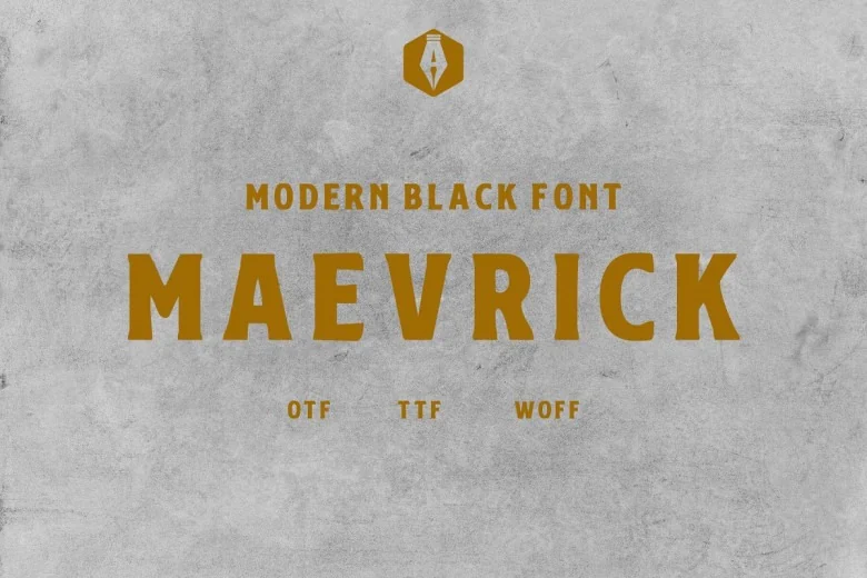 Maevricks Sans Serif typeface preview for Typography, Web Design