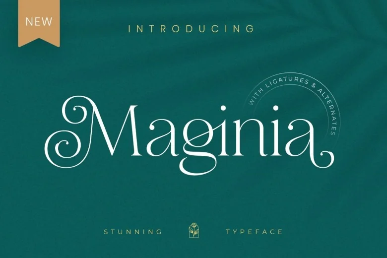Maginia Sans Serif typeface preview for Typography, Web Design