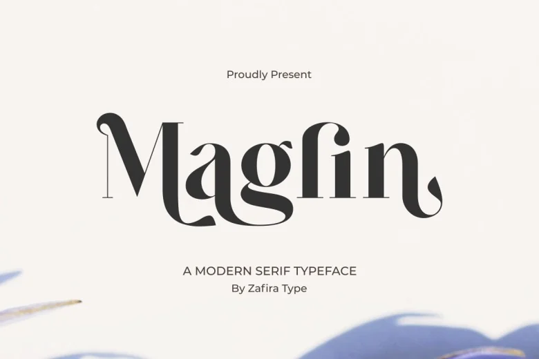 Maglin Sans Serif typeface preview for Typography, Web Design