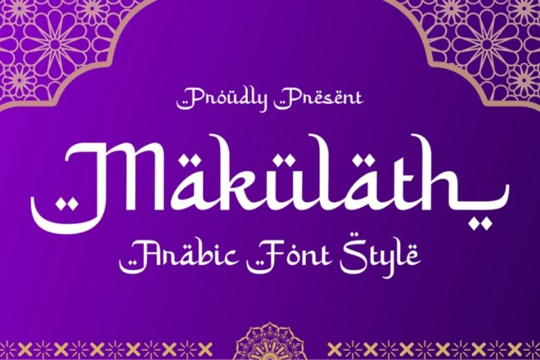 Makulath Sans Serif typeface preview for Typography, Web Design