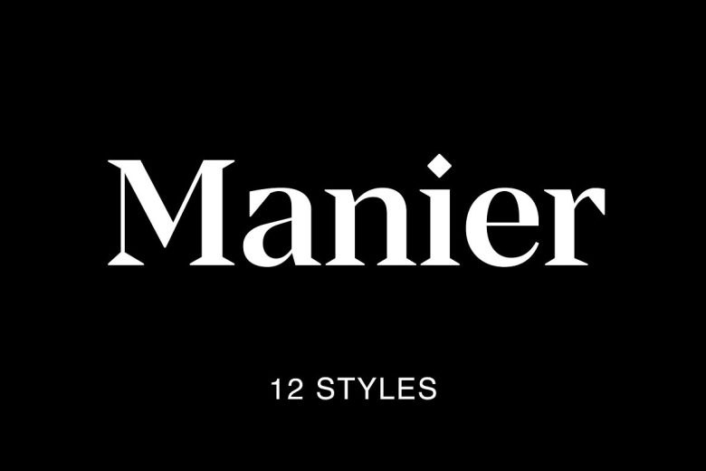Manier Sans Serif typeface preview for Typography, Web Design