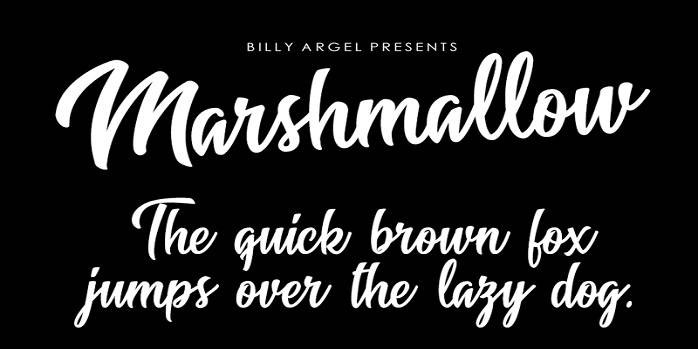 Marshmallow Sans Serif typeface preview for Typography, Web Design