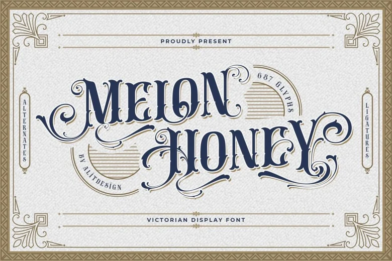 Melon Honey Sans Serif typeface preview for Typography, Web Design