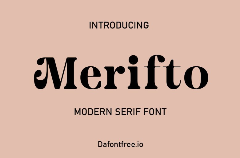 Merifto Sans Serif typeface preview for Typography, Web Design