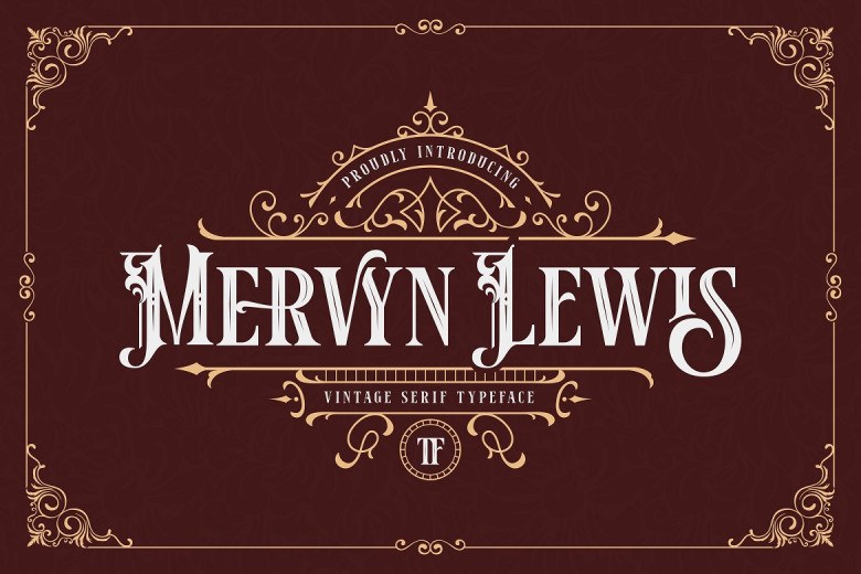 Mervyn Lewis Sans Serif typeface preview for Typography, Web Design